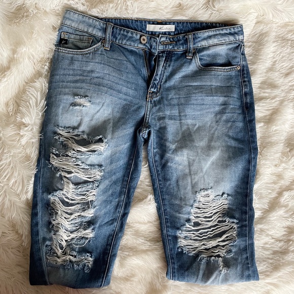 Kancan Boyfriend Distressed Jeans - Picture 6 of 6